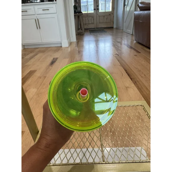 Starbucks 2023 Stay Weird EVIL EYE Neon Lime Green Venti 24Oz Cold Cup Used T4 - Picture 3 of 7